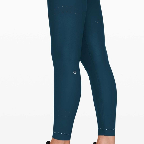 Lululemon Zoned In Tight 27" Leggins  Night Diver (Blue) - Picture 10 of 11